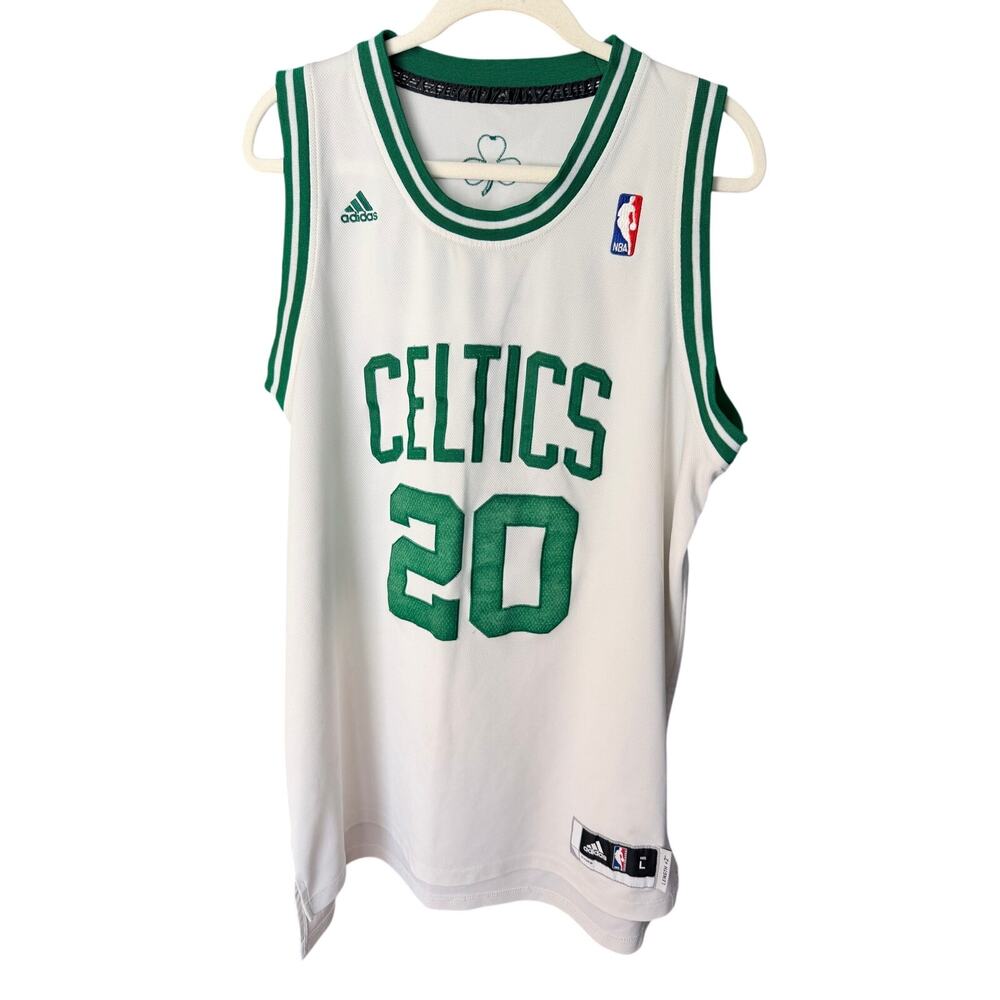 0235 Adidas Ray Allen Boston Celtics #20 NBA Jersey White Size L